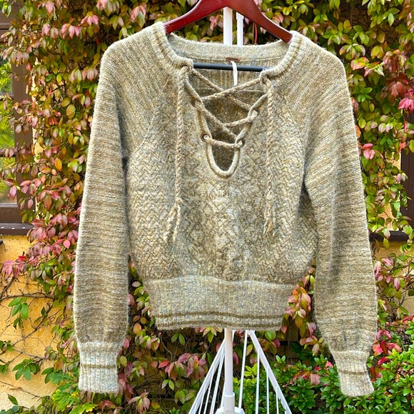 Free People Sweaters - Free People XS sage green, wool blend, sweater